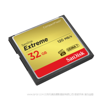 闪迪 SDCFXS-032G-Z46 至尊极速™  CF存储卡32G单反相机高速内存卡 CompactFlash® 闪存 单反相机 D810 1DX2 