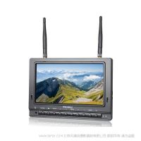 富威德 FEELWORLD FPV733 7" 800x480高亮度1000cd/m²内置电池32频道自动搜索无线双接收航拍监视器 