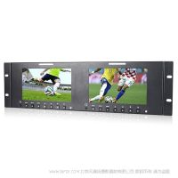 富威德 FEELWORLD FW679-DRM 7" 高分辨率1024x600 3G/HD-SDI双联机柜式液晶广播级监视器 