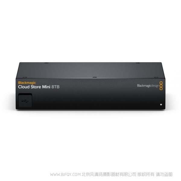 BMD Blackmagic Cloud Store Mini 8TB 是一款采用紧凑型机架式设计的高速网络云存储方案